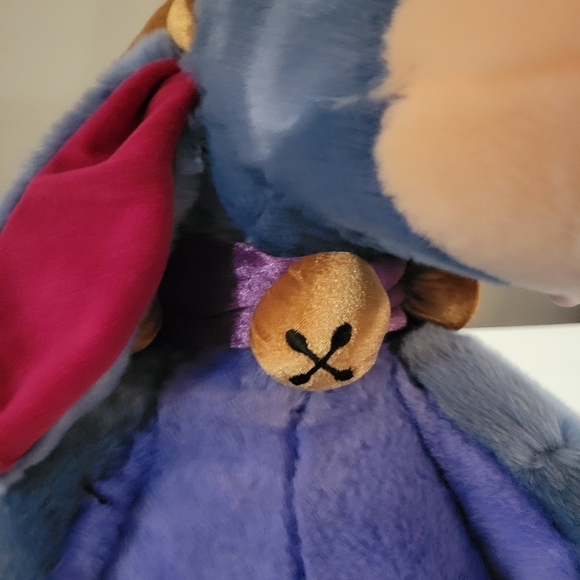 Disney Store 20" Eeyore Reindeer Plush with Antlers Christmas Jingle Bell Collar - Picture 4 of 7